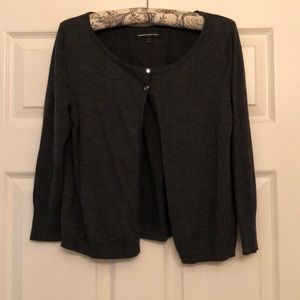 Express Gray Cardigan 3/4 length sleeve - Size S